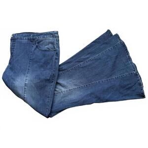 Women With Control by Renee Greenstein Denim Jeans Size 22W QVC Flare Streetwear